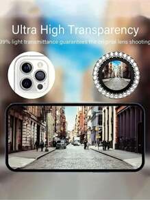 Rhinestone Camera Lens Protector Film Set Compatible With IPhone 12/12 Mini/12 Pro/12 Pro Max,Iphone 13/13 Mini/13 Pro/13 Pro Max,Iphone 11/11 Pro/11 Pro Max,Iphone 14/14 Puls/14 Pro/14 Pro Max,Iphone 15/15 Puls/15 Pro/15 Pro Max, Inlaid Imitation Rhinestone Decorated Camera Cover Tempered Glass Protecting Cover, Colorful Imitation Rhinestone Gift For Birthday, Family, Friends Sparkling Crystal, Lens Protector, Phone Accessories