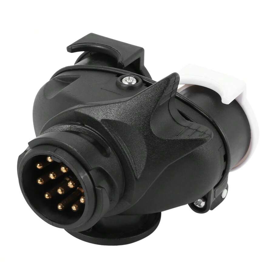 13 Pin To 7 Pin Double-Head Connector Campervan Caravan Rv Trailer Power Connector Plug Socket Connector Conversion Adapter - Multicolor - Ver 1