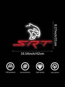 1pc LED Neon Light Sign With Chain, Hook, Nail And USB Powered Connection, Suitable For Decoration And Background Lighting In Car Repair Shop, Garage, Showroom And 4S Store