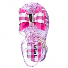 Kids Flat Sandals - màu hồng long lanh - Xem 3