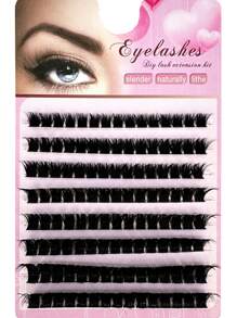 NUEVO Set de 120 racimos 3D esponjosos de 180D mezcla de cintas suaves segmentadas, extensiones de pestañas falsas individuales en racimos, pestañas postizas de visón sintético de 10-18mm, racimos de pestañas, pestañas individuales, pestañas postizas