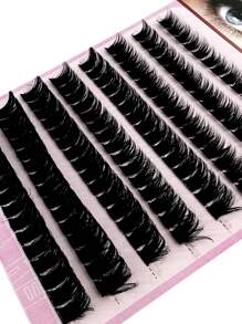 NUEVO Set de 120 racimos 3D esponjosos de 180D mezcla de cintas suaves segmentadas, extensiones de pestañas falsas individuales en racimos, pestañas postizas de visón sintético de 10-18mm, racimos de pestañas, pestañas individuales, pestañas postizas