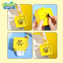SPONGEBOB 1PC/2PCS SpongeBob SquarePants Officially Licensed SpongeBob DIY Silicone Bag Waterproof Wearproof Coin Purse Headphone Bag Cute Cartoon Carry-On Bag Birthday Gift For Friends Family
