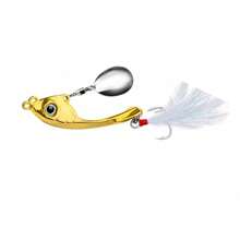 钓鱼诱饵 - 6 色金属振动潜水和旋转金属钓鱼勺和旋转器，适用于海钓，6 件/套 - 彩色 - 查看 9