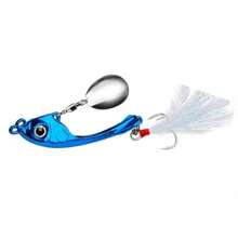 钓鱼诱饵 - 6 色金属振动潜水和旋转金属钓鱼勺和旋转器，适用于海钓，6 件/套 - 彩色 - 查看 10