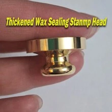 1 pièce Tête de sceau de cire avec motif de cœur pour invitations de mariage, enveloppes, cartes et emballages cadeaux