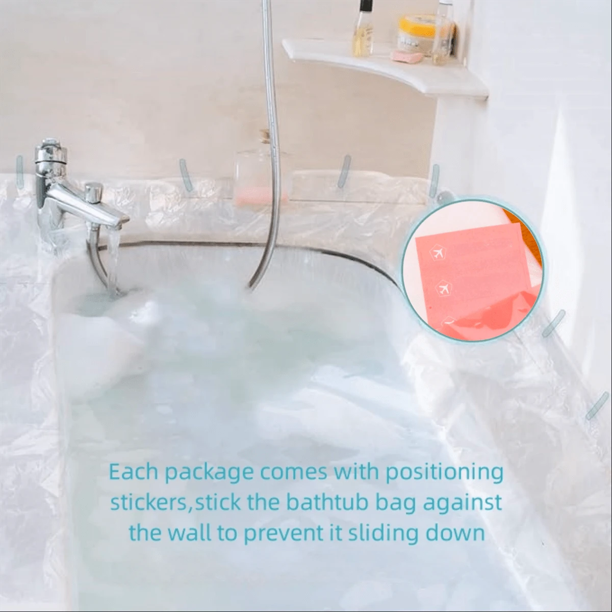 10 Pack Disposable Bathtub Cover Liner, Portable Ultra Large Bathtub