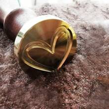 1 pièce Tête de sceau de cire avec motif de cœur pour invitations de mariage, enveloppes, cartes et emballages cadeaux