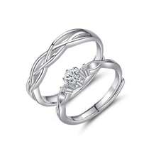 2 Stück/Set 925 Sterling Silber Eheringe, Mode mehrere Stile Paar Ringe für Frauen Männer Engagement Jubiläum Party Fine Jewelry Daily Wear Geschenke