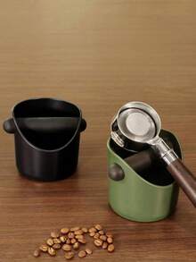 1pc ABS Espresso Knock Box School Supplies - Black - View 5