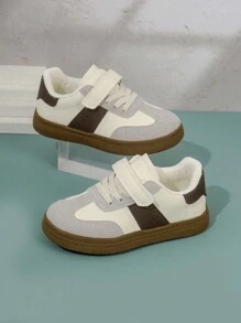 A Pair Of 2024 New Girls Breathable And Comfortable Solid Color Casual Sports Shoes With Round Toe, Single Layer Lining, Lace-Up And  Design, Non-Slip Rubber Sole