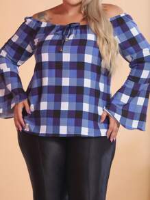 Plus Size Blouses - Morado - Ver 5