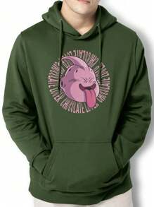 Men Hoodies - 軍綠色 - 查看 1