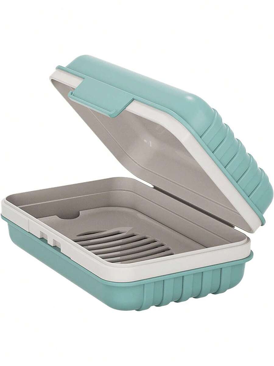 1 Leak Proof Travel Soap Box With Lid Drainage Soap Rack Travel Soap Container Portable