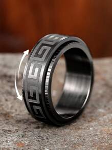 1 Pc Hip Hop Men's Stainless Steel Ring For Men Party Accessories Jewelry Gift - 1# - View 2