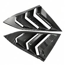 Window Louvers Fit 2016-2021 Hondas' Civic Sedan 4-Door Carbon Fiber Print Rear Quarter Panel Window Side Louvers Cover Vent 2PCS Exterior Car Accessories, 2017 2018 2019 2020, A Modern Valentine Gift - 碳纖維印刷 - 查看 2