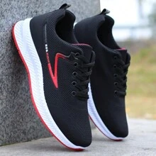 Men's Summer Breathable Sports Shoes Lightweight Non-Slip Casual Shoes Versatile 2026 New Anti-Odor Mesh - Red - View 3