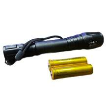 Lanterna Tática Profissional Led C/ Bateria Recarregável - Preto - Visão 4