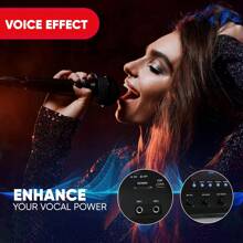 Pyle Bluetooth Speaker & Microphone System - Portable Stereo Karaoke Speaker With Wired Mic, Built-In LED Party Lights, MP3/USB/Micro SD Readers, FM Radio (8.0'' Subwoofers, 600 Watt MAX)