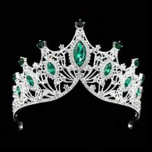 Baroque European And American Style Luxury And Grand Birthday Crown, Bridal Crown For Wedding Dress, Headwear Accessory Tiaras