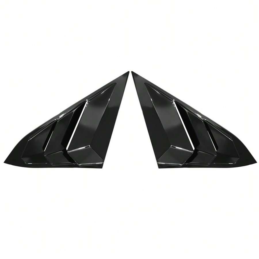 Window Louvers Fit 20162021 Hondas' Civic Sedan 4Door, Gloss Black