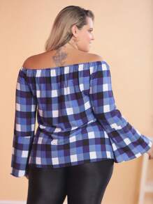 Plus Size Blouses - Morado - Ver 6
