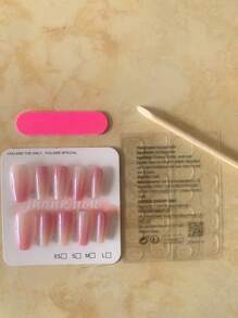 10pcs Uv Soak Off Magnetic Cat Eye Design Nail Tips Diy Full Cover False Nails Without Traces Press On Nails Nail Supplies