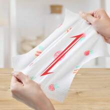 100 Stück/Rolle Schlaffe Spültuch Reinigungszubehör Küchenpapier Einweg-Geschirrtuch Haushalt (Muster zufällig)