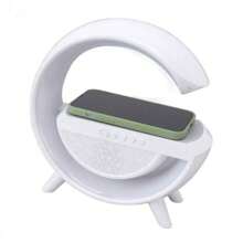 Bocina bluetooth con base para carga inalámbrica, luz led. - Multicolor - Ver 2