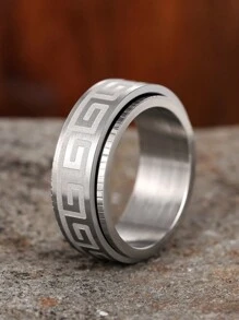 1 Pc Hip Hop Men's Stainless Steel Ring For Men Party Accessories Jewelry Gift - 1# - View 22