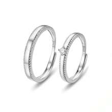 2 Stück/Set 925 Sterling Silber Eheringe, Mode mehrere Stile Paar Ringe für Frauen Männer Engagement Jubiläum Party Fine Jewelry Daily Wear Geschenke