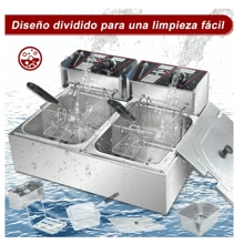 Automatic Electric Oil Fryer 12L Large Capacity Stainless Steel - Silver - View 2