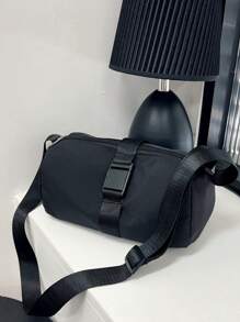 Bolsa impermeable para pan, de gran capacidad, bolso de hombro y cruzado de lona de Oxford roja casual, bolso de viaje