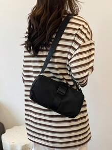 Bolsa impermeable para pan, de gran capacidad, bolso de hombro y cruzado de lona de Oxford roja casual, bolso de viaje