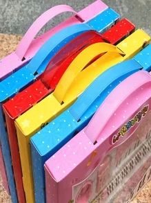 7 件卡通儿童文具礼品套装、创意学习用品铅笔盒、学校生日礼物、儿童活动包、儿童礼品套装、趣味文具 - 彩色 - 查看 3