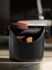 1pc ABS Espresso Knock Box School Supplies - Black - View 7