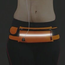 1入組腰包，戶外運動瑜伽健身跑步包，防水手機收納袋，隱藏式水瓶腰包，男女適用，全民健身騎行腰包，戶外登山腰包，收納手機、鑰匙、銀行卡等必備物品。一年四月或五月旅行的必備物品。 - 綠色 - 查看 8