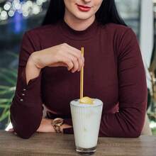 11/8Pcs Stainless Steel Reusable Straws Set With 2 Brushes And  Portable Pouch, Suitable For Restaurants, Bars, Home, Etc. - Multicolor - View 4