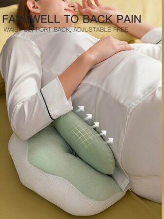 1pc Maternity Waist Support Side Sleeper Pregnancy Pillow Cushion, Versatile For Daily Use