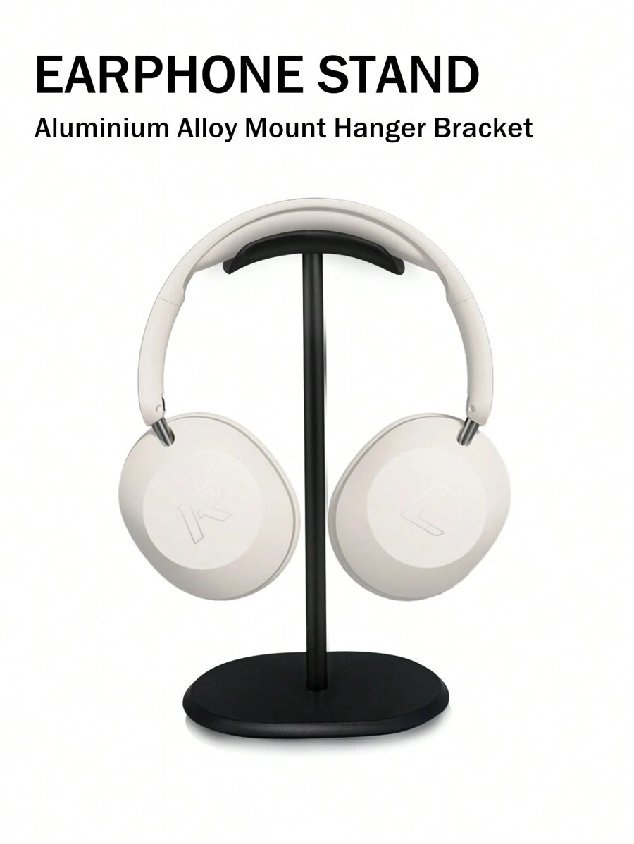 Universal Headphones Stand Holder Head-Mounted Gaming Headset Display Rack Hanger Non-Slip Storage Bracket - Black - View 1