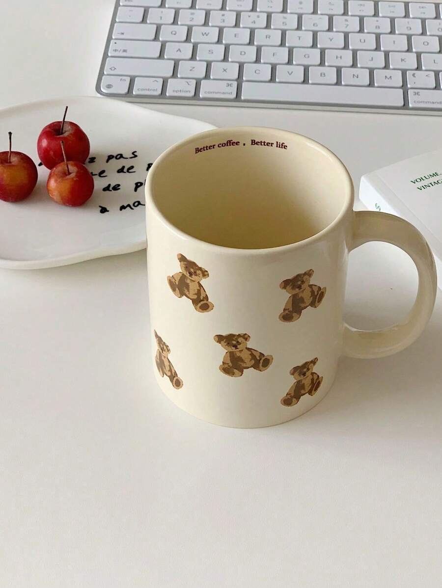 1个卡通熊陶瓷杯返校