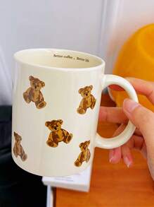 1个卡通熊陶瓷杯返校