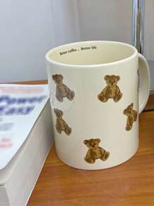 1个卡通熊陶瓷杯返校