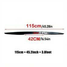 Universal Car Rear Trunk Roof Spoiler Lip Strip Bar Spoiler Rear Spoiler Wing 115cm/45.3in - matte black - View 3