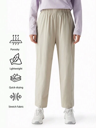 TECTOP Damen Wanderhose, leichte, schnell trocknende Sport-Jogginghose für Outdoor-Athletik-Workouts