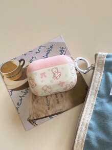 可爱粉色小熊蝴蝶结耳机盒 适用于 Apple Pro 3/ Pro 2/ Pro/ 3/ 2 - 粉色 - 查看 8