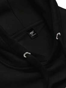Men Hoodies - 橘色 - 查看 2