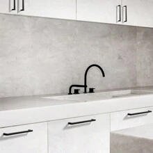 Fanruier 6st Vierkant Zilver Zwart Kastje Deurklink Keuken Kastje Lade Kast Garderobe Meubels Schoen Kastje Aluminiumlegering Hendel