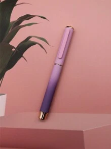 1 Stück/ Sehr attraktiver Farbverlauf Farbverlauf Füllhalter, ideal für Schüler zum Schreiben üben, Büro und Geschäftsunterschriften, mit integriertem Tintenauffangsystem im Stift - austauschbare 3,4 mm Tintenpatronen, tolles Geschenk auch für den Schulanfang