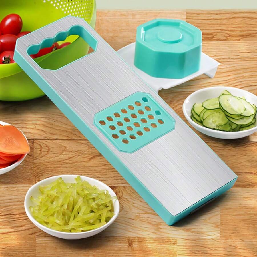 Vegetable Chopper Cutter Food Slicer Dicer With 6 Blades Set Manual